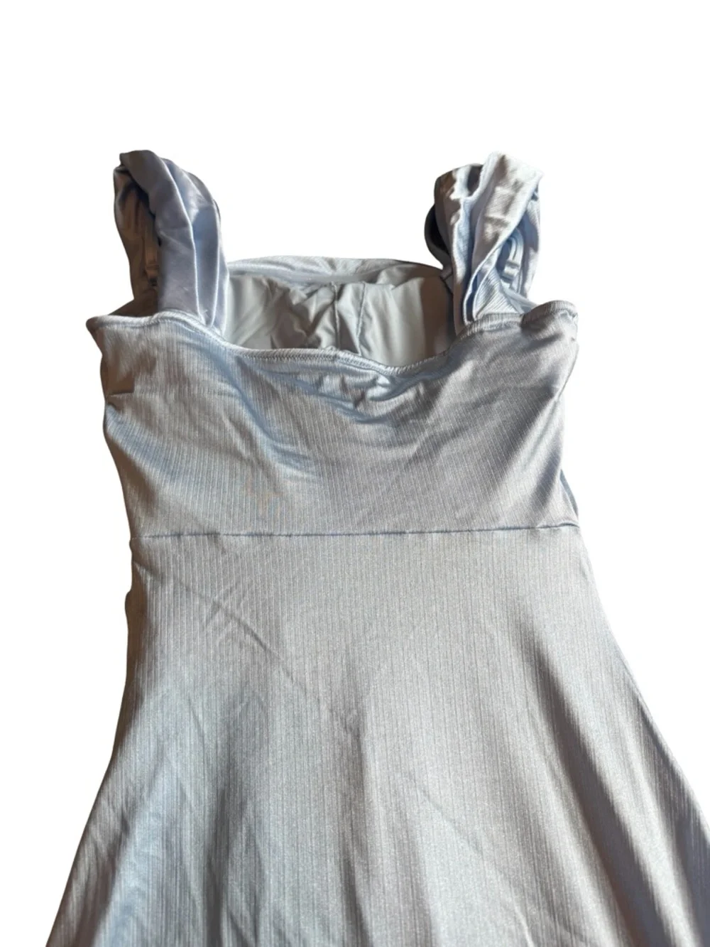 Popilush Shine Off-Shoulder Sculpting Ruched Dress High Slit Size Small NWT - Picture 10 of 14